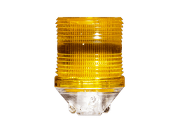2 PIECE LAMP SHIELD - CLEAR BASE - AMBER TOP