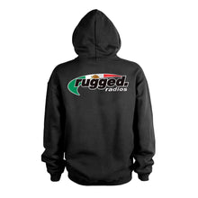 Load image into Gallery viewer, Rugged Radios MEXICAN FLAG Pullover Hoodie - Black - LG
