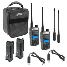 Load image into Gallery viewer, Adventure Pack - Rugged GMR2 PLUS - GMRS and FRS Two Way Handheld Radios with Accessories - Safety Orange