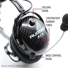 Load image into Gallery viewer, AlphaBass Carbon Fiber Stereo Headset with Bass Boost and Volume Control (OTH and BTH) - Over The Head