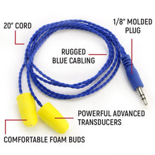 Load image into Gallery viewer, AlphaBud Foam Earbud Speakers - Mono and Stereo - Mono