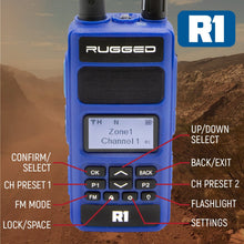 Load image into Gallery viewer, BUNDLE - Rugged R1 - Handheld Radio with Long Range Antenna and High Capacity Battery