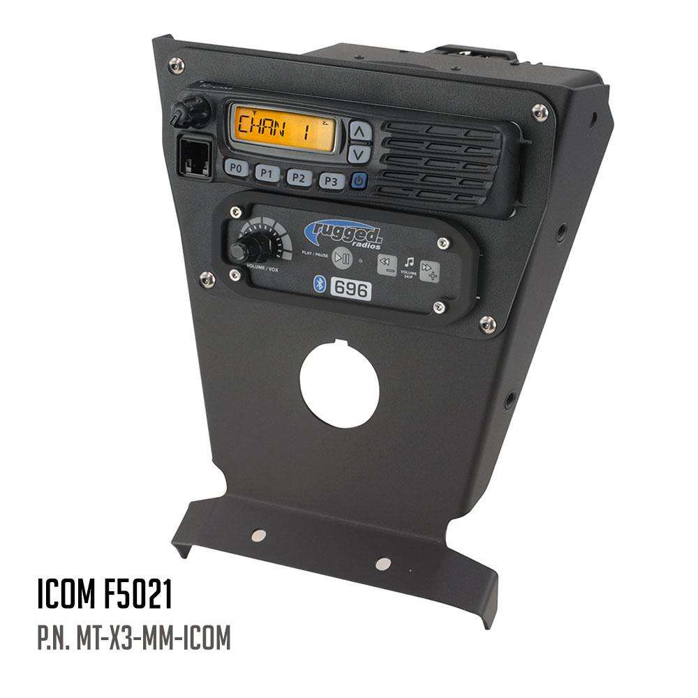 Can-Am X3 Multi Mount Kit for Rugged UTV Intercoms and Radios - Icom F5021