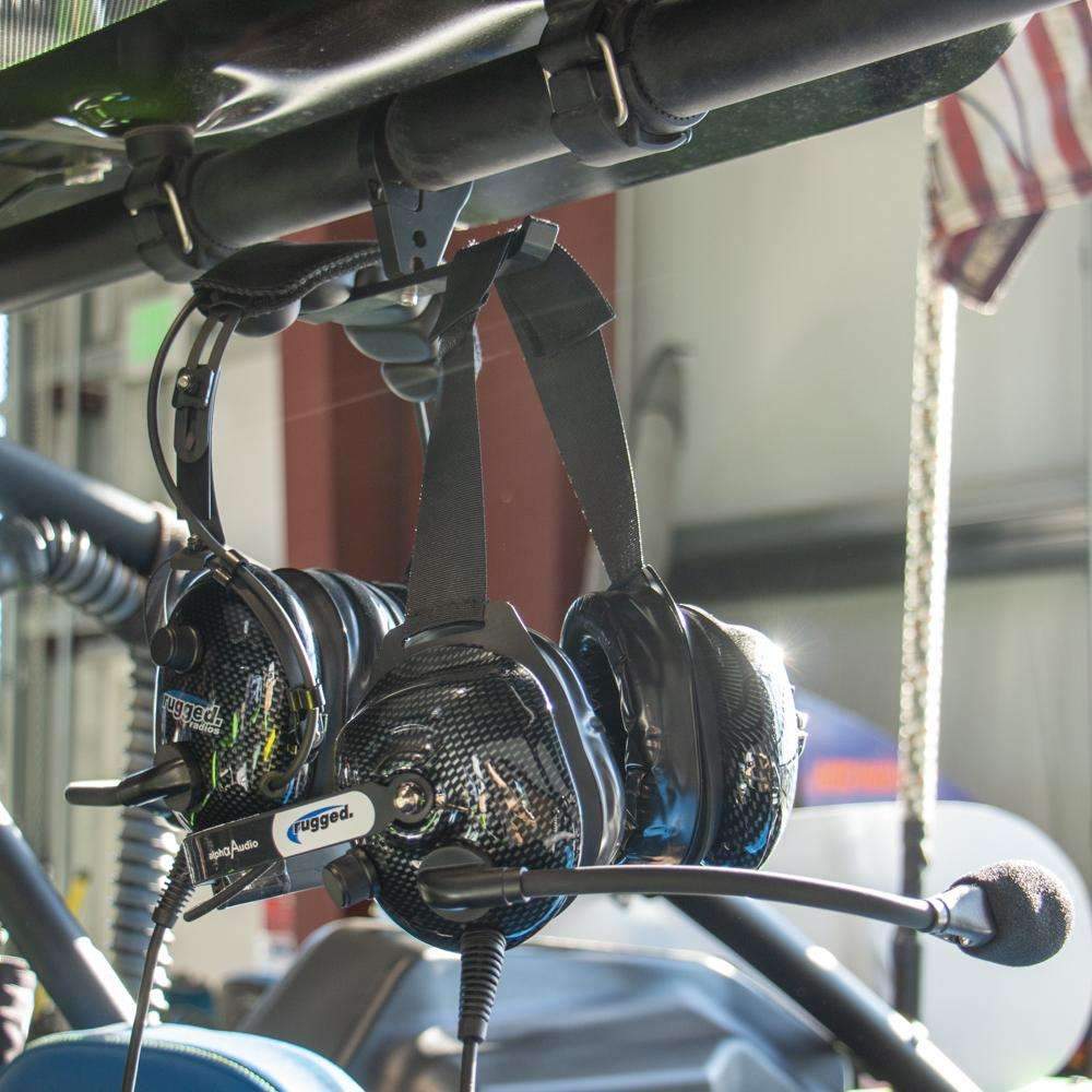 Dual Headset Hanger with Bar Mount - 2.50  Inches Tube Diameter