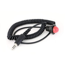 Load image into Gallery viewer, Quick Disconnect Push to Talk Buttons - 3 Foot Quick Disconnect Adapter Cable