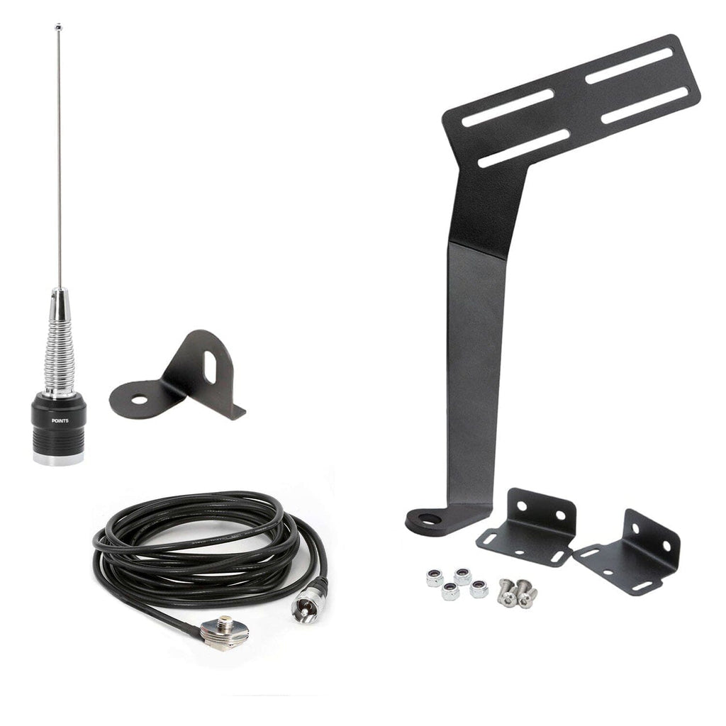Jeep Wrangler TJ LJ JK JKU and Rubicon Two-Way GMRS Mobile Radio Kit - JK 2-Door (07-10) and JKU 4-Door (07-19) / Rambler G4