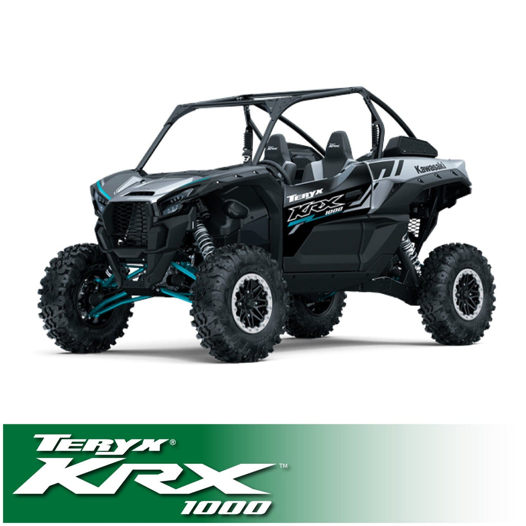 Kawasaki Teryx KRX Complete Communication Kit with Bluetooth Intercom and 2-Way Radio - STX Stereo / G1 GMRS / Dash Mount