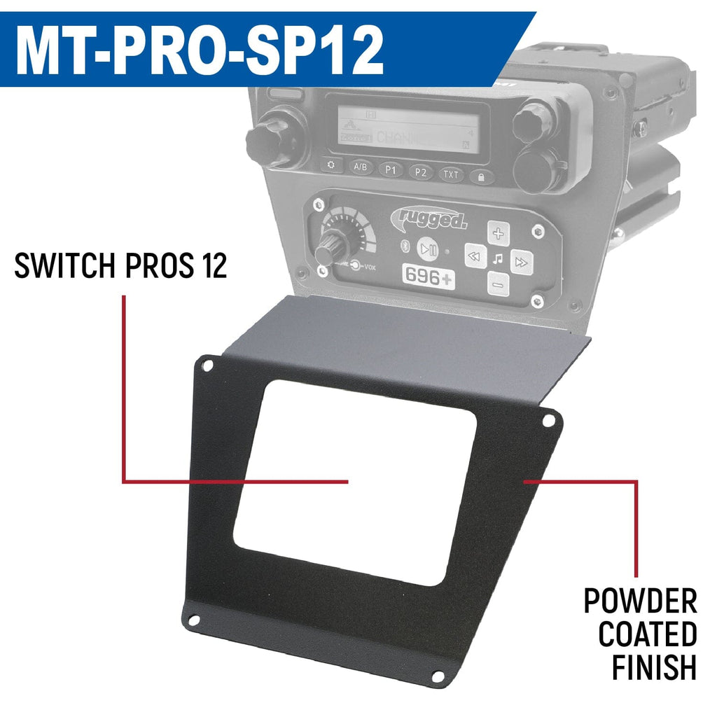 Lower Accessory Panel for Polaris RZR PRO XP RZR Turbo R and RZR PRO R Dash Mount Radio and Intercom - SPOD Switch Panel