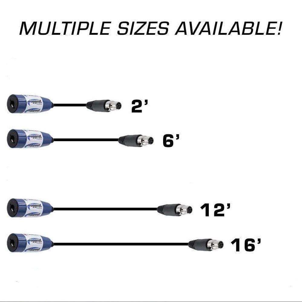 OFFROAD Straight Cable to Intercom (Select Length) - 16  Feet