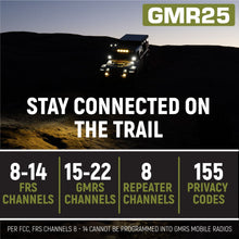 Load image into Gallery viewer, Radio Kit Lite - GMR25 Waterproof GMRS Mobile Radio with Stealth Antenna