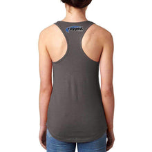 Load image into Gallery viewer, Rugged Radios GARAGE Ladies Racerback Tank Top - Grey - Extra Large