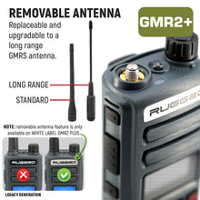 Load image into Gallery viewer, Rugged GMR2 PLUS - GMRS and FRS Two Way Handheld Radio - Safety Yellow