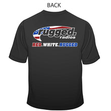 Load image into Gallery viewer, Rugged Radios AMERICAN FLAG T-Shirt - Black - Small