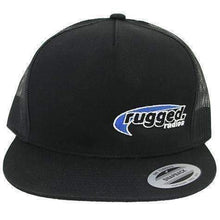 Load image into Gallery viewer, Rugged Radios Flat Bill Snapback Hat - Black