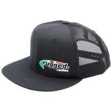 Load image into Gallery viewer, Rugged Radios MEXICAN FLAG Flat Bill Snapback Hat - Black
