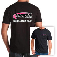 Load image into Gallery viewer, Rugged Radios CLASSIC PINK T-Shirt - Black - Extra Large