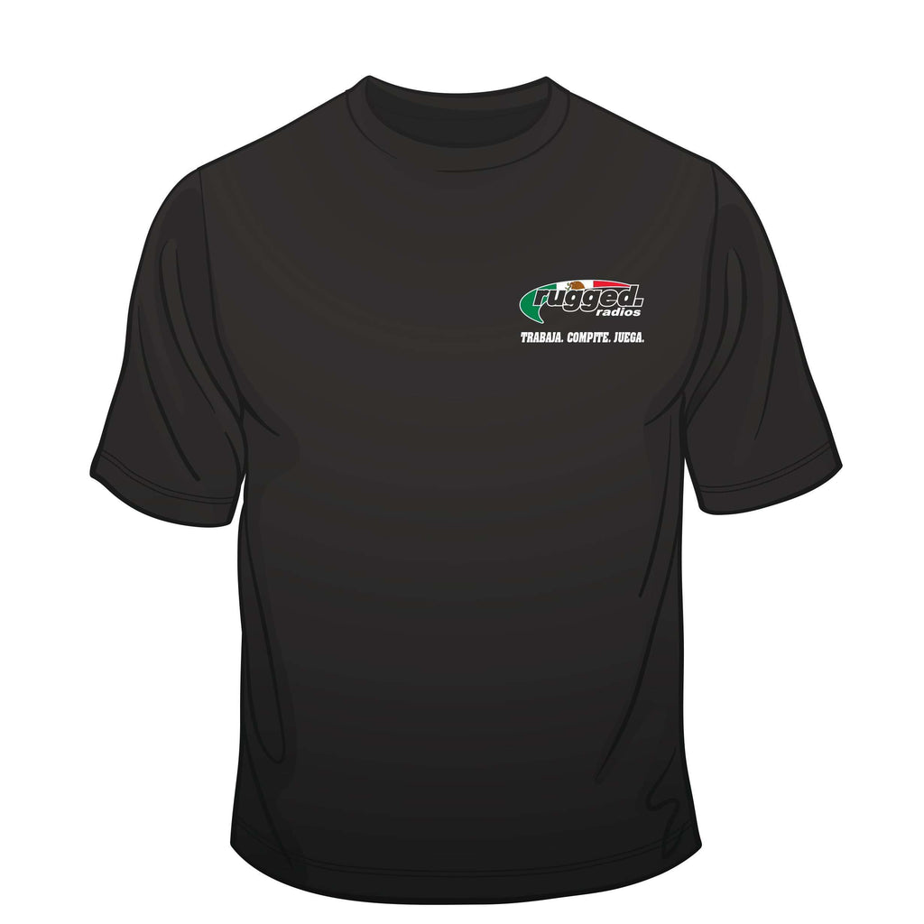 Rugged Radios MEXICAN FLAG T-Shirt - Black - Medium