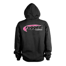 Load image into Gallery viewer, Rugged Radios PINK Pullover Hoodie - Black - MD