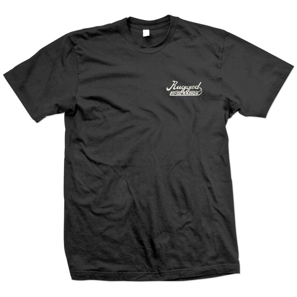 Rugged Radios SCRIPT T-Shirt - Black - Medium