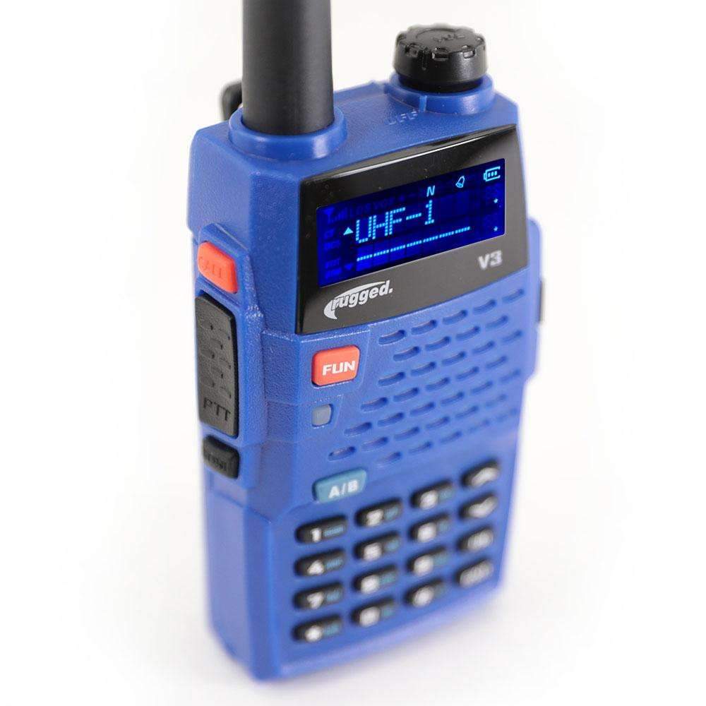 2 PACK - Rugged V3 - Business Band Two Way Handheld Radio - Analog Only