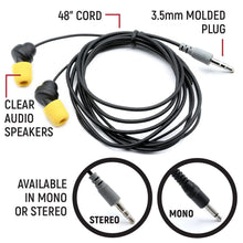 Load image into Gallery viewer, Sportsman Foam Earbud Speakers - Mono and Stereo - Mono