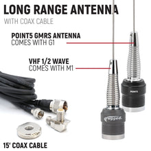 Load image into Gallery viewer, STX STEREO Remote Head Complete Master Communication Kit with Intercom and 2-Way Radio - G1 GMRS