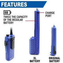 Load image into Gallery viewer, V3 / RH5R Handheld Radio High Capacity 3800mAH Battery