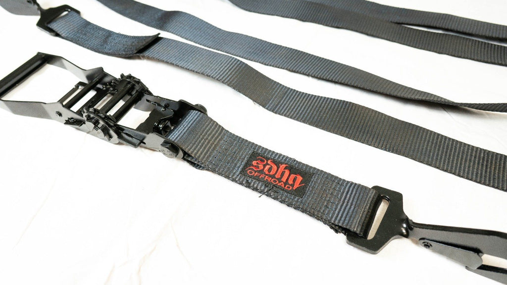 SDHQ 2" Strap w/ Long Ratchet Handle and Twisted Snap Hooks Straps SDHQ Off Road