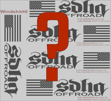 Load image into Gallery viewer, SDHQ America Banner Sticker Mystery 3 Pack Sticker SDHQ Off Road 