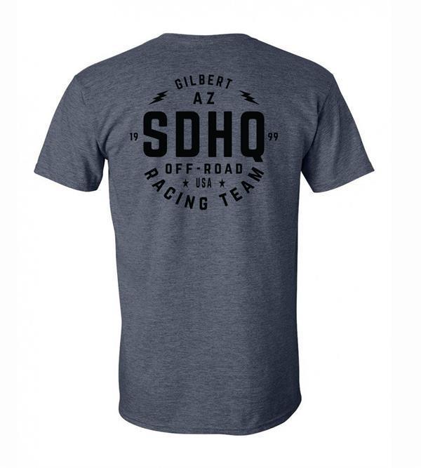 SDHQ Mens 2018 Race T-Shirt-Charcoal Gray Apparel SDHQ Off Road 