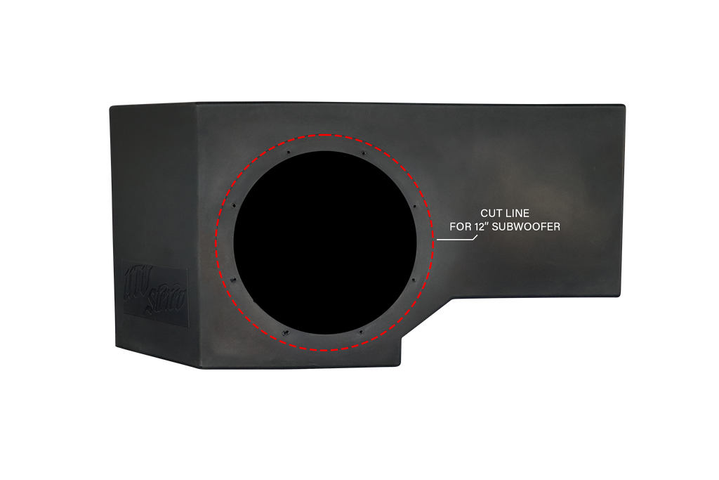Can-Am® Defender Vented 10" Passenger Subwoofer Enclosure Unloaded | UTVS-DEF-VE