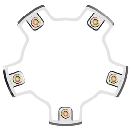 VCAP2 Center Cap Riser Chrome