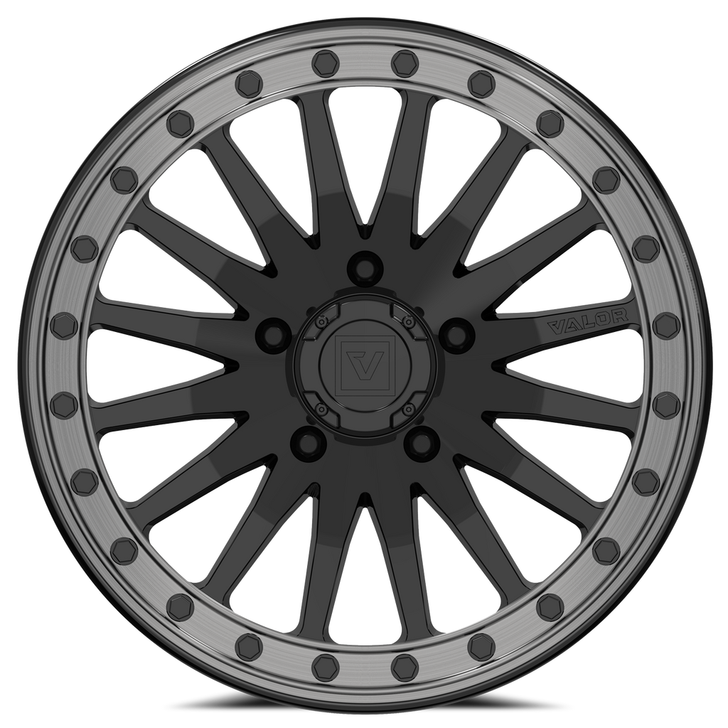 V06 Beadlock UTV Wheel Gloss Black 5x114.3 (5x4.5)