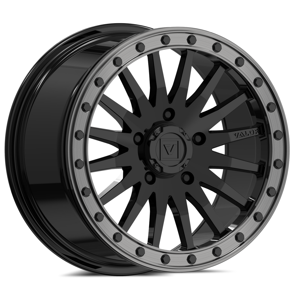 V06 Beadlock UTV Wheel Gloss Black 5x114.3 (5x4.5)