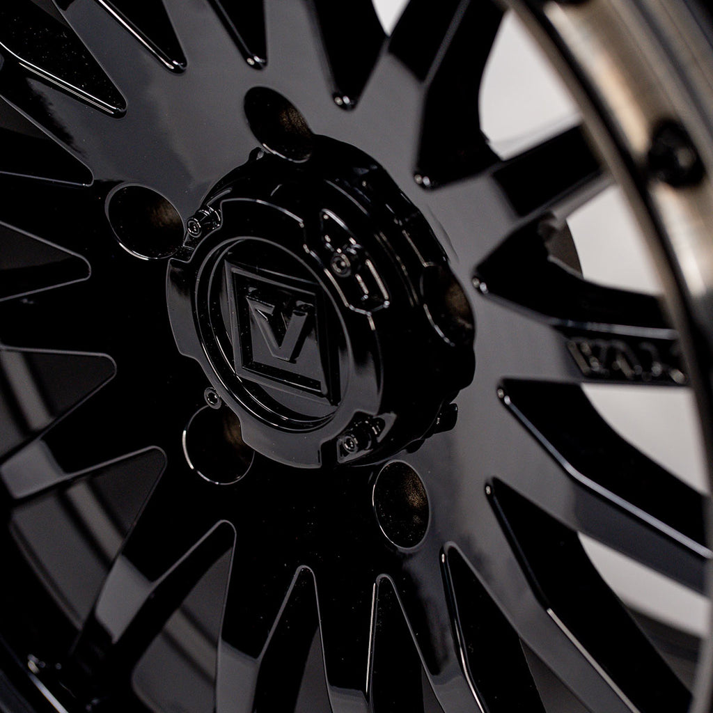 V06 Beadlock UTV Wheel Gloss Black 5x114.3 (5x4.5)